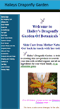 Mobile Screenshot of haileysdragonflygarden.com